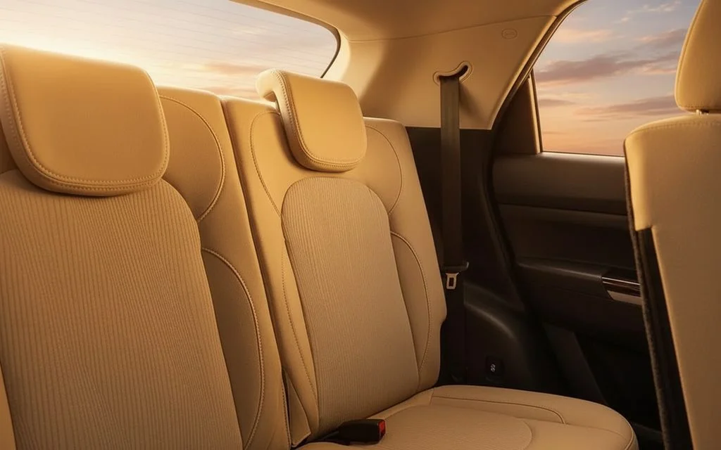 Chevrolet Captiva 2024 leather seats and cabin – rental in Dubai