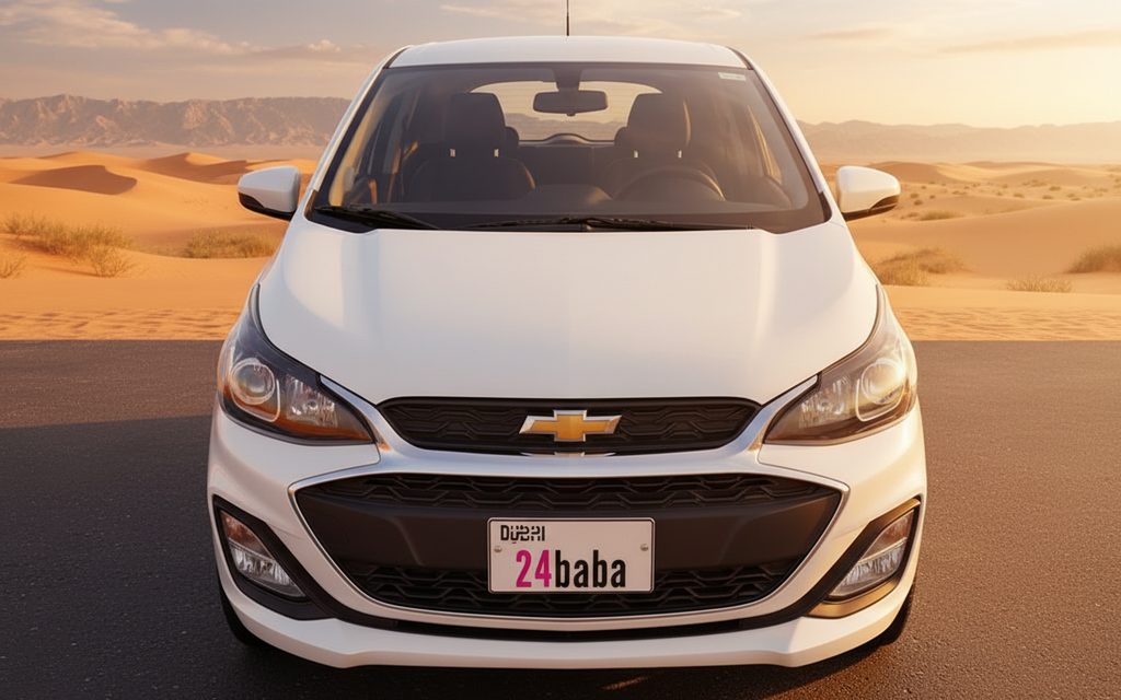 Chevrolet Spark 2020 White front view with headlights