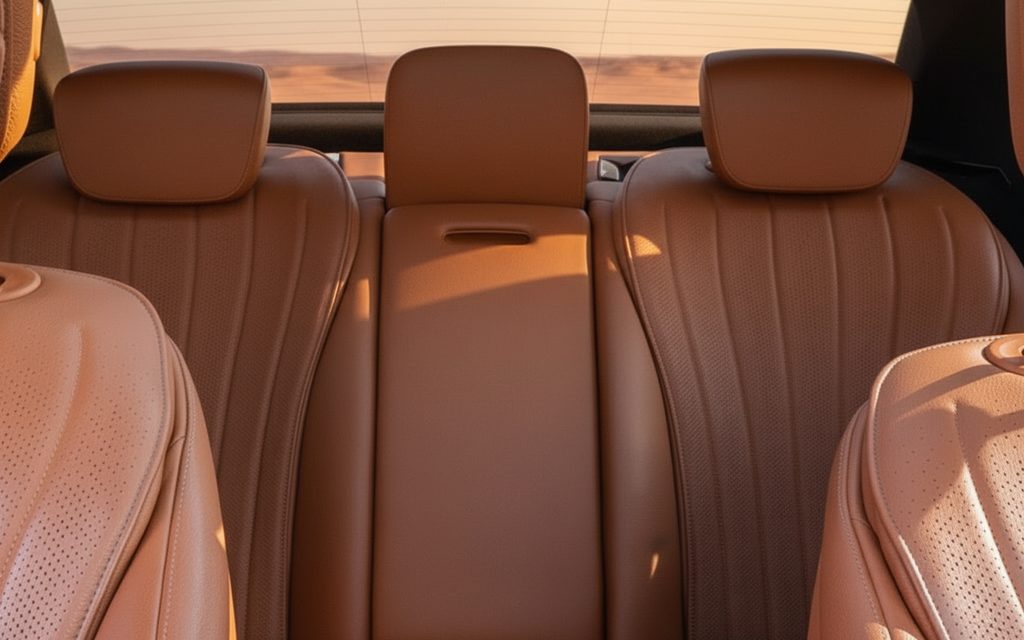 Mercedes S500 2022 leather seats and cabin