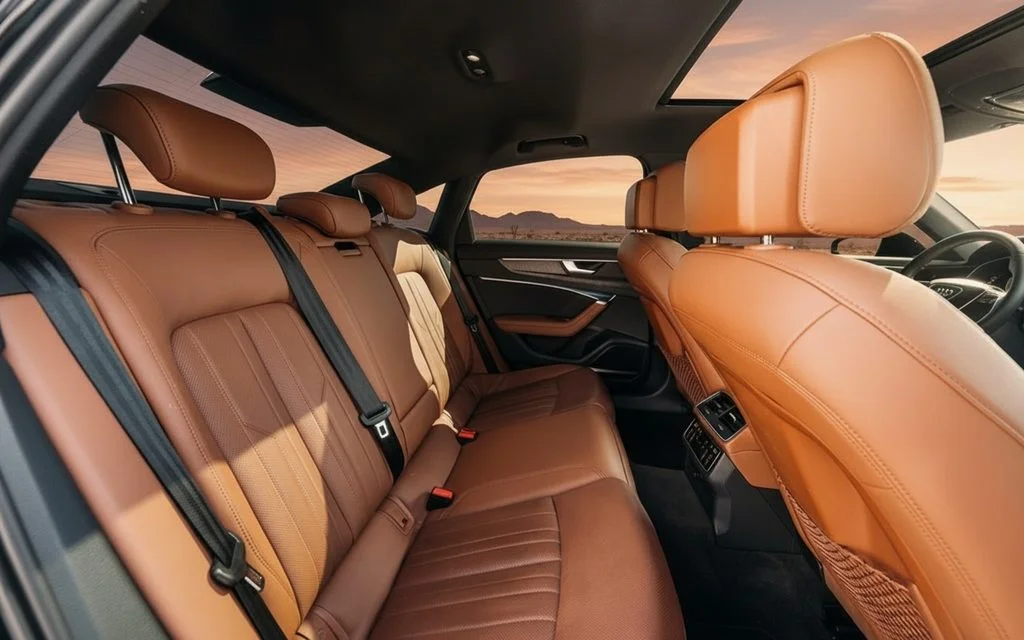 Audi A6 2025 leather seats and cabin