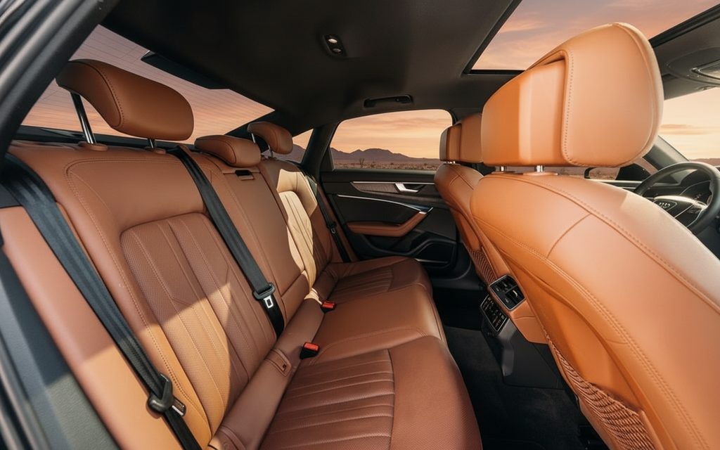 Audi A6 2025 leather seats and cabin