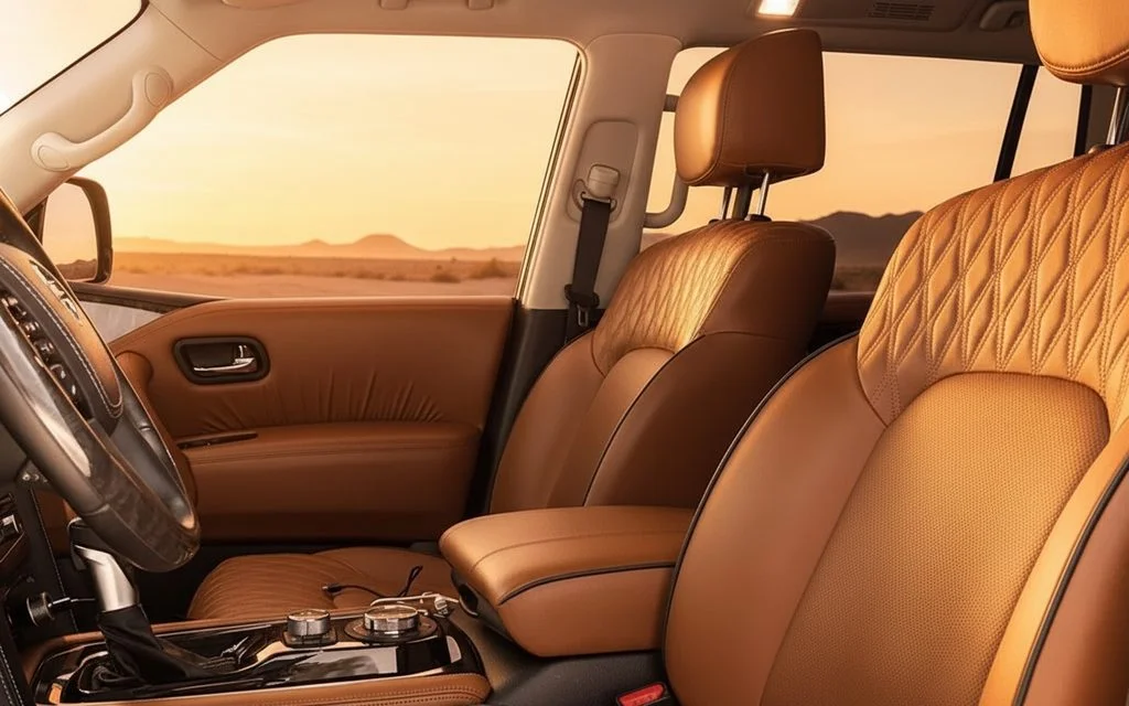 Nissan Patrol 2022 leather seats and cabin