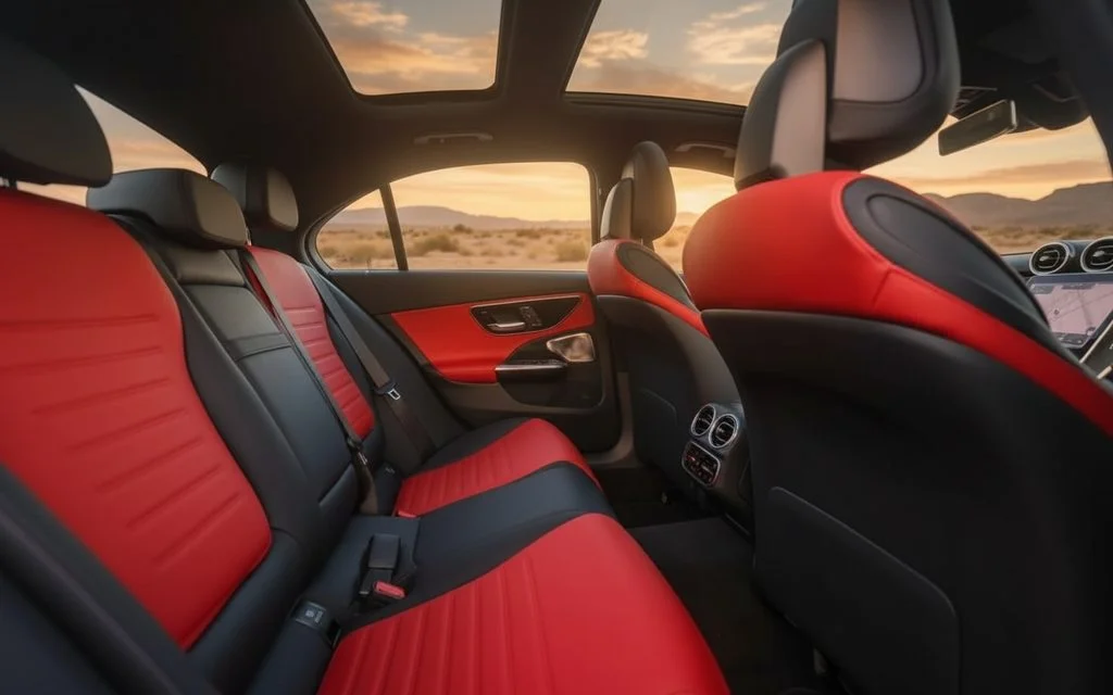 Mercedes C200 2024 leather seats and cabin