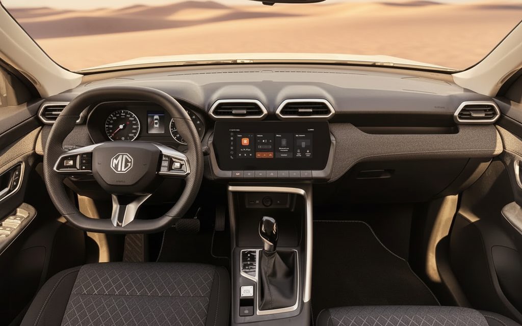 Mg Zs 2025 interior view showing trim