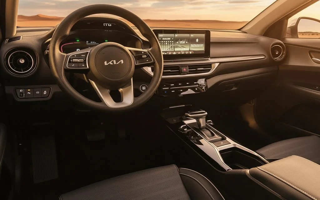 Kia K3 2025 interior view showing trim