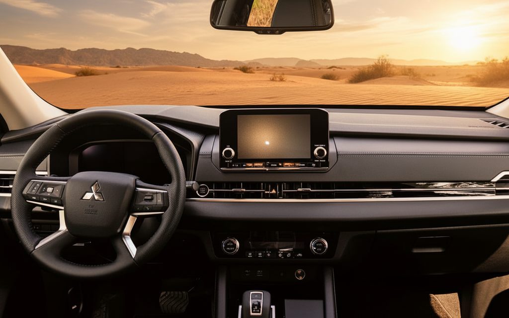 Mitsubishi Outlander 2024 dashboard and infotainment