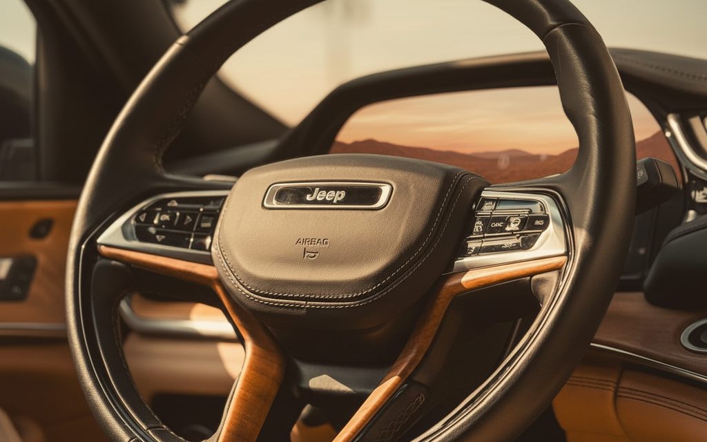 Jeep GrandCherokee 2023 interior view showing trim