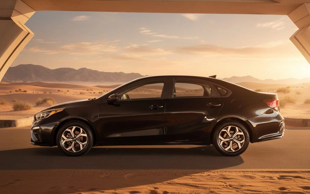 Kia Forte 2021 Black side profile