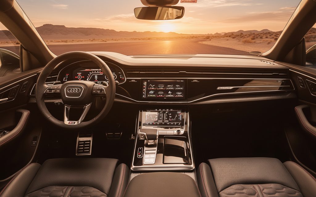 Audi RsQ8 2022 dashboard and infotainment