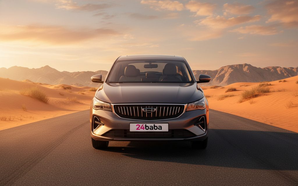 Geely Emgrand 2025 Grey front view with headlights