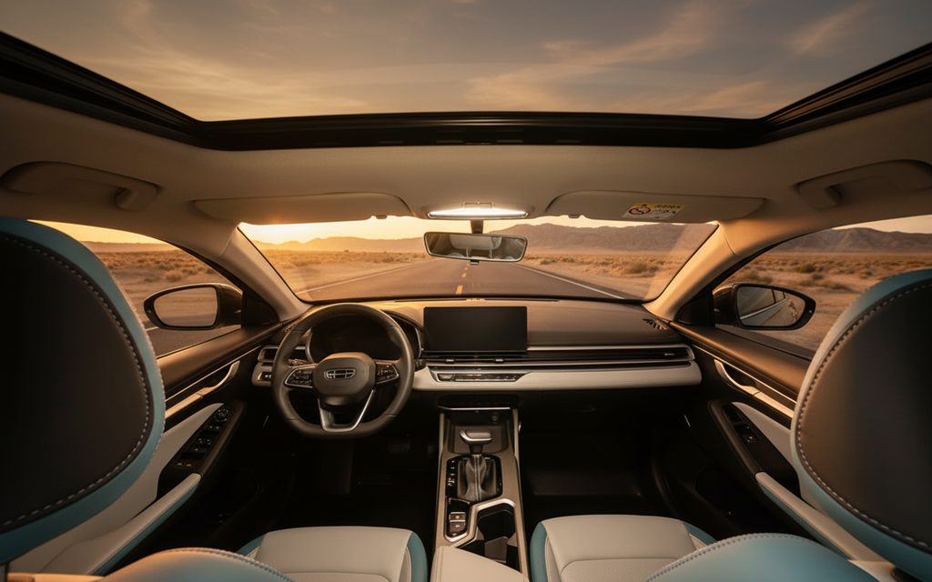 Geely Emgrand 2025 interior view showing trim