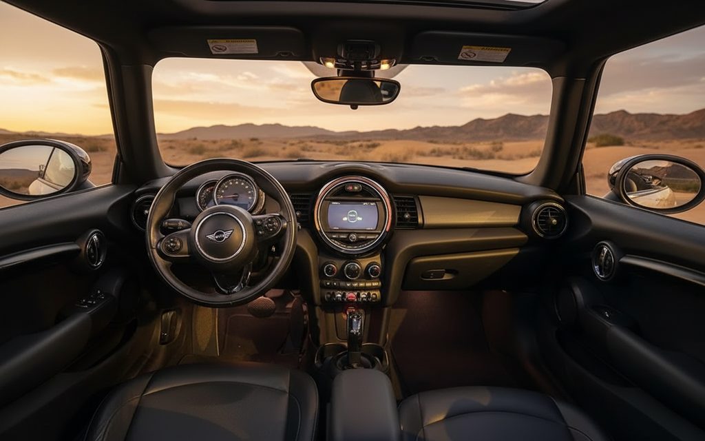 Mini Cooper 2021 interior view showing trim