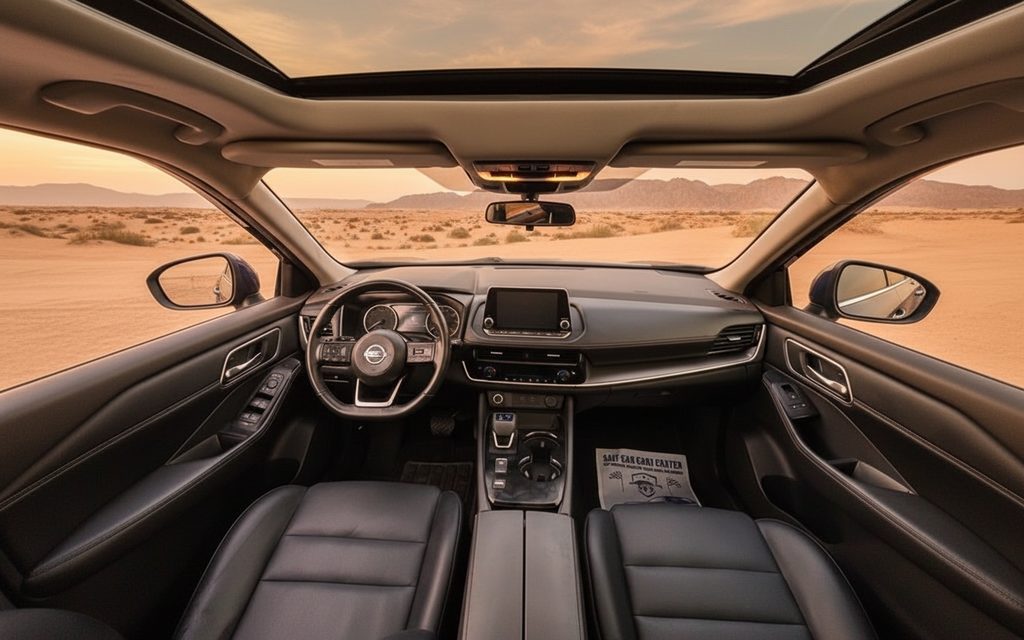 Nissan Rogue 2021 interior view showing trim