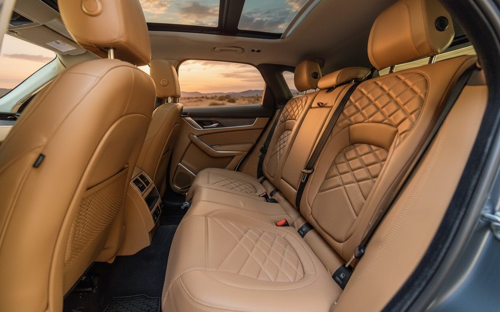 Jaguar E Pace 2022 leather seats and cabin