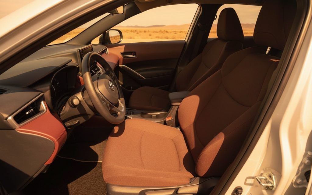 Toyota CorollaCross 2024 leather seats and cabin