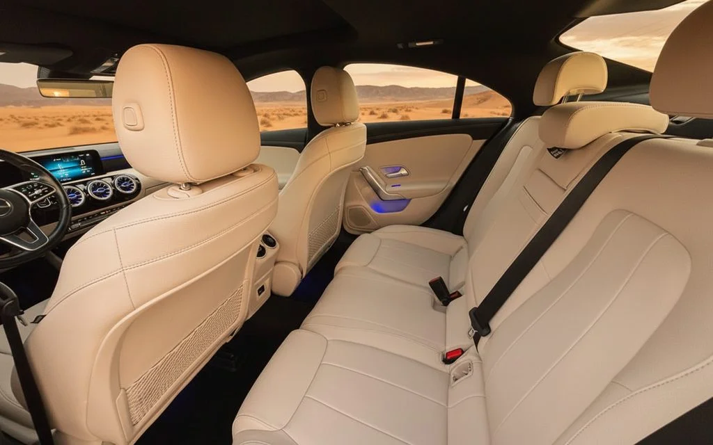 Mercedes Cla250 2022 leather seats and cabin