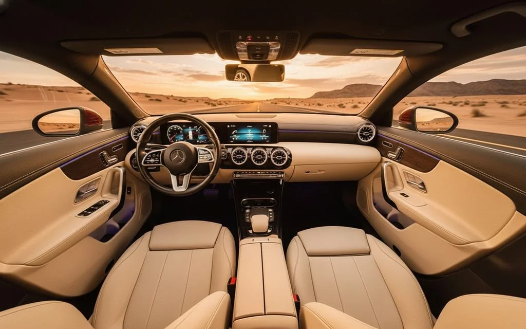 Mercedes Cla250 2022 leather seats and cabin