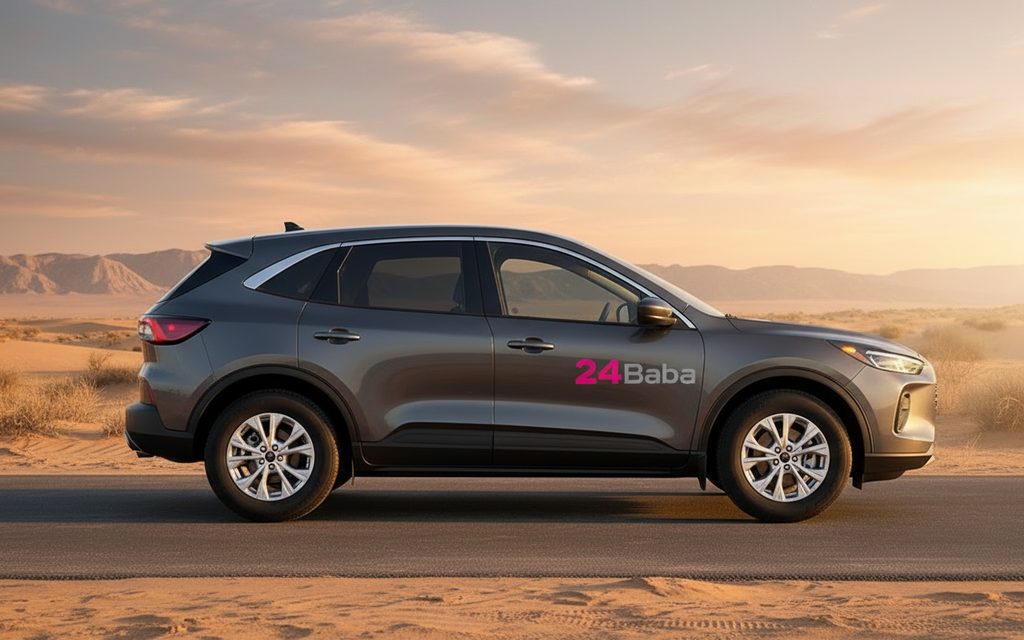 Ford Escape 2023 Grey side profile – rental in Dubai