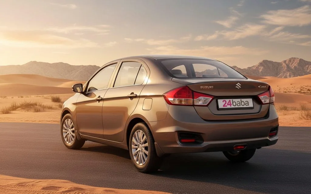 Suzuki Ciaz 2022 Brown rear view showing taillights
