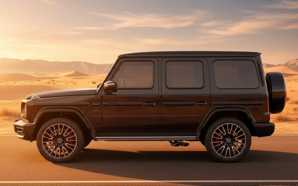 Mercedes G63 2025 Black side profile