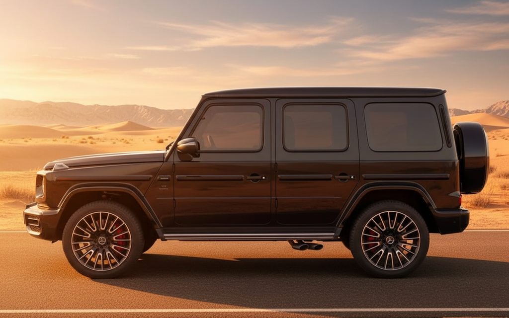 Mercedes G63 2025 Black side profile