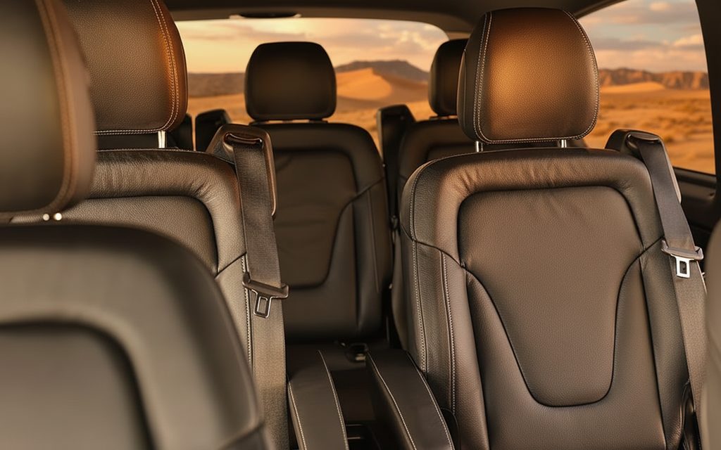 Mercedes V Class 2022 leather seats and cabin