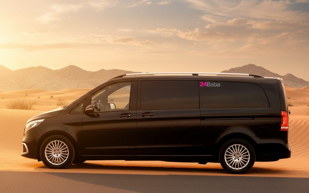 Mercedes V Class 2022 Black side profile