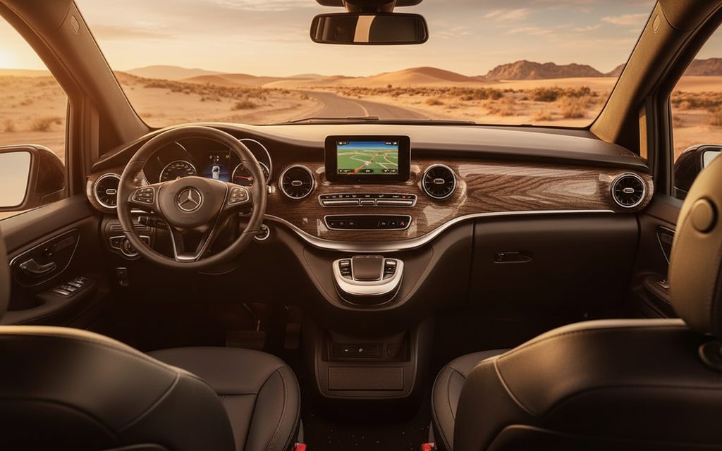 Mercedes V Class 2022 dashboard and infotainment