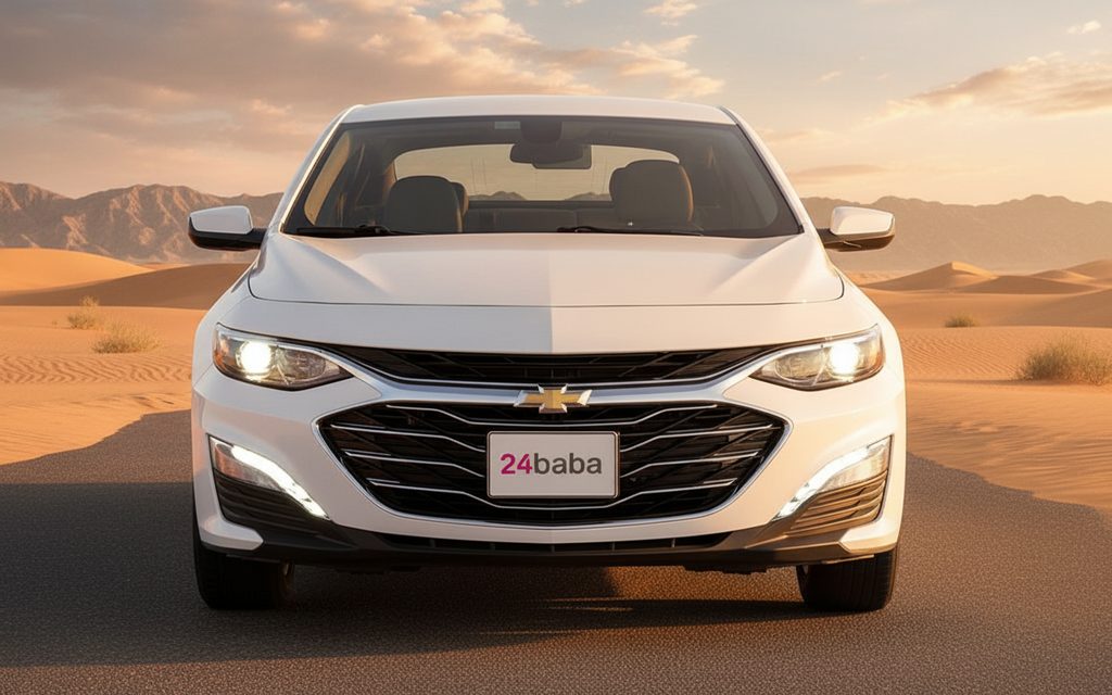 Chevrolet Malibu 2022 White front view with headlights