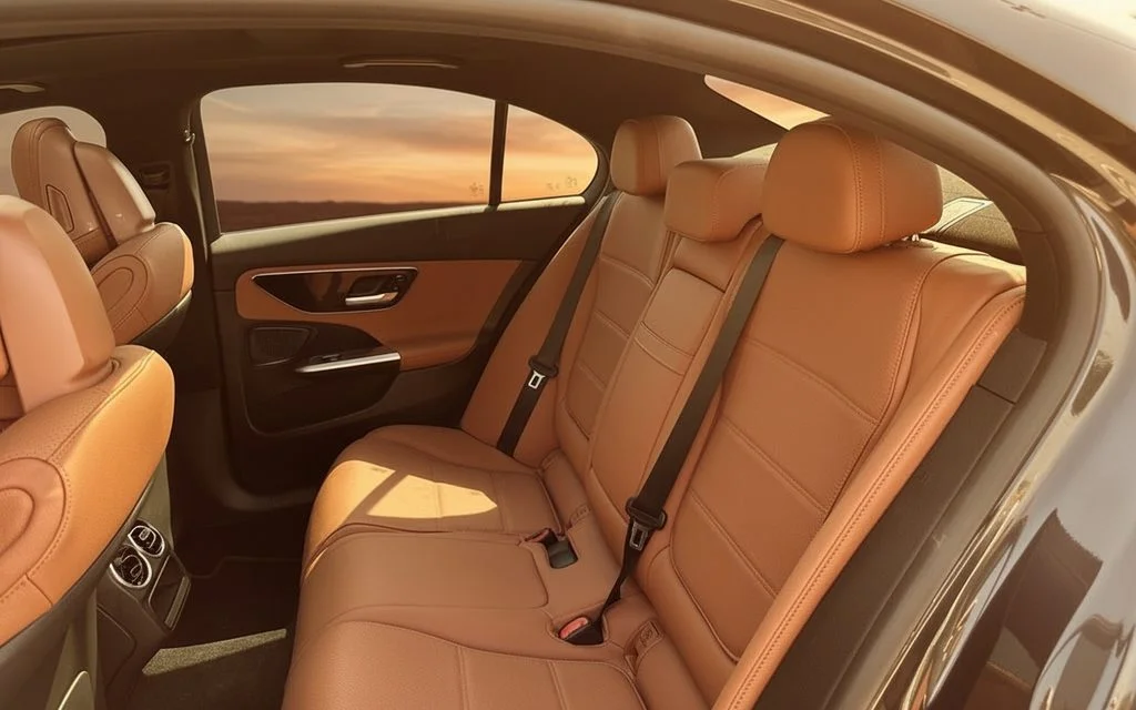 Mercedes C300 2022 leather seats and cabin