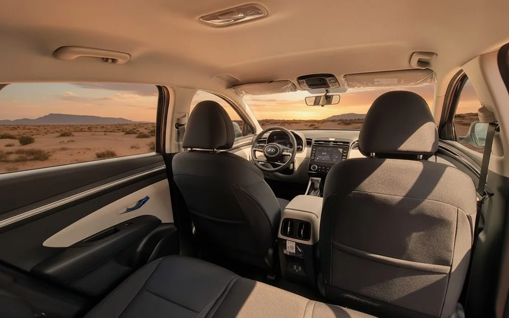Hyundai Tucson 2022 leather seats and cabin