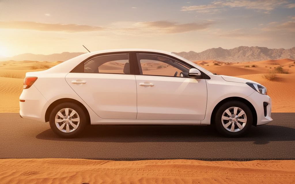 Kia Pegas 2023 White side profile