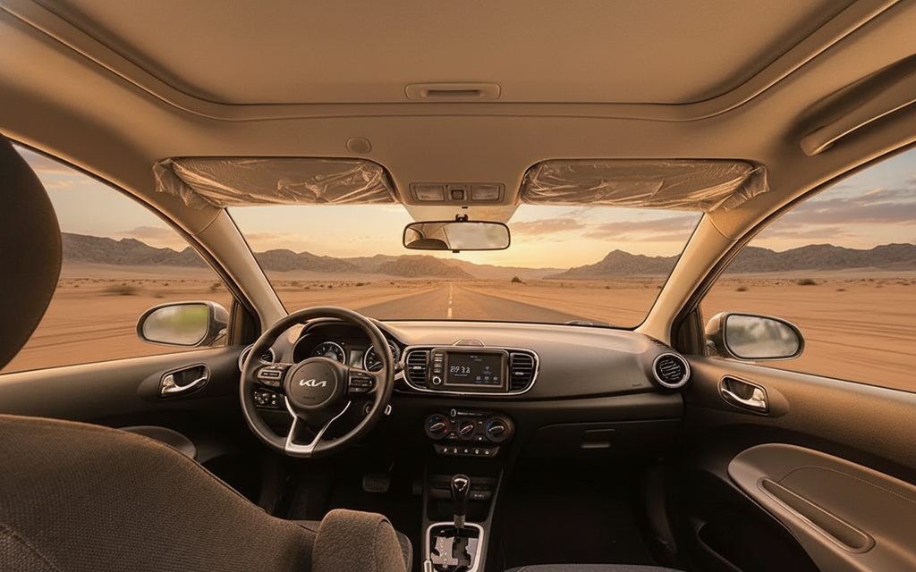 Kia Pegas 2023 interior view showing trim