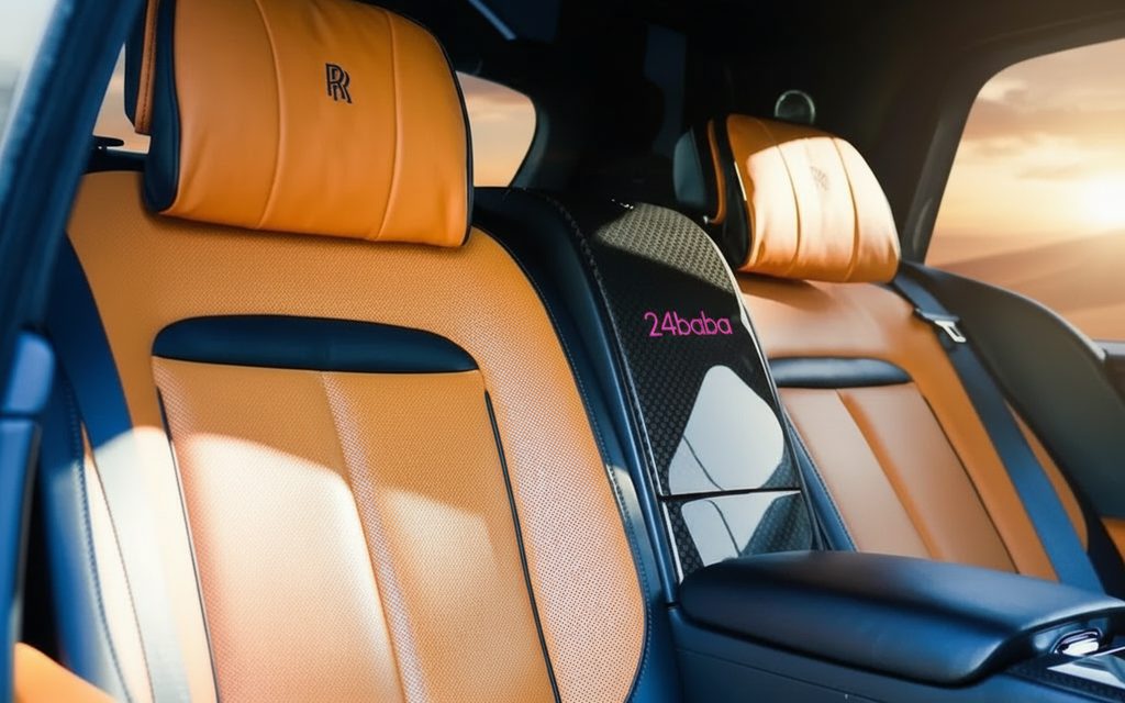 RollsRoyce Cullinan 2024 leather seats and cabin