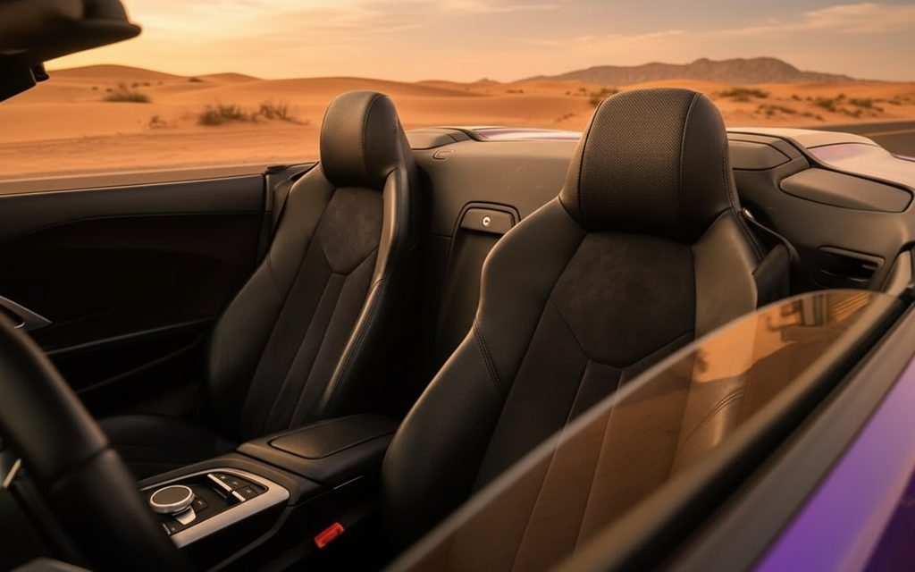 Audi R8 2022 leather seats and cabin