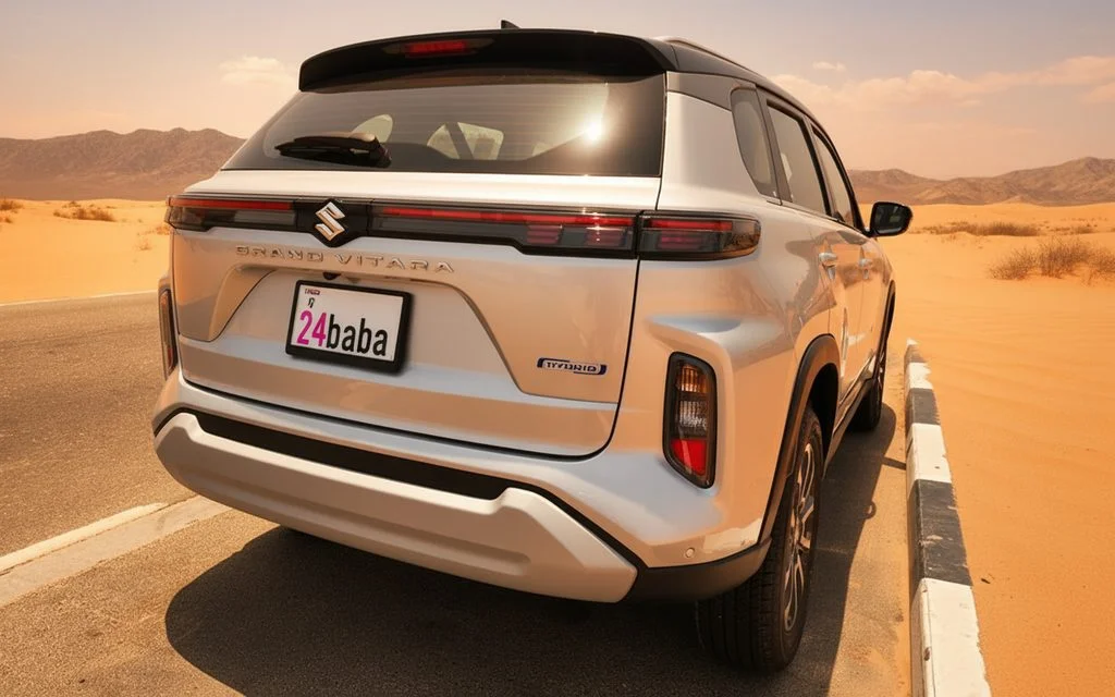 Suzuki Vitara 2023 Silver rear view showing taillights