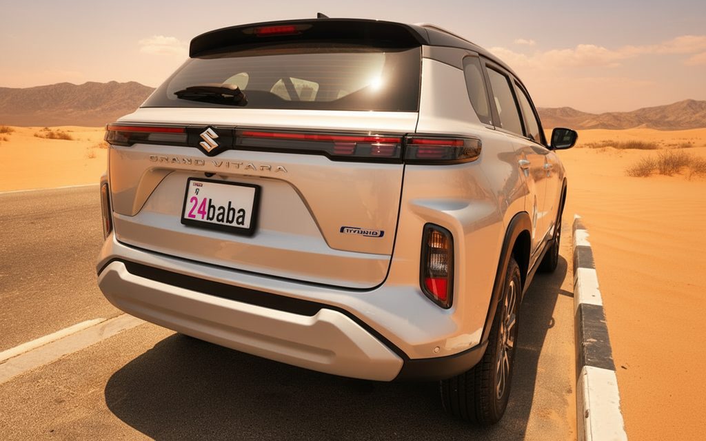 Suzuki Vitara 2023 Silver rear view showing taillights