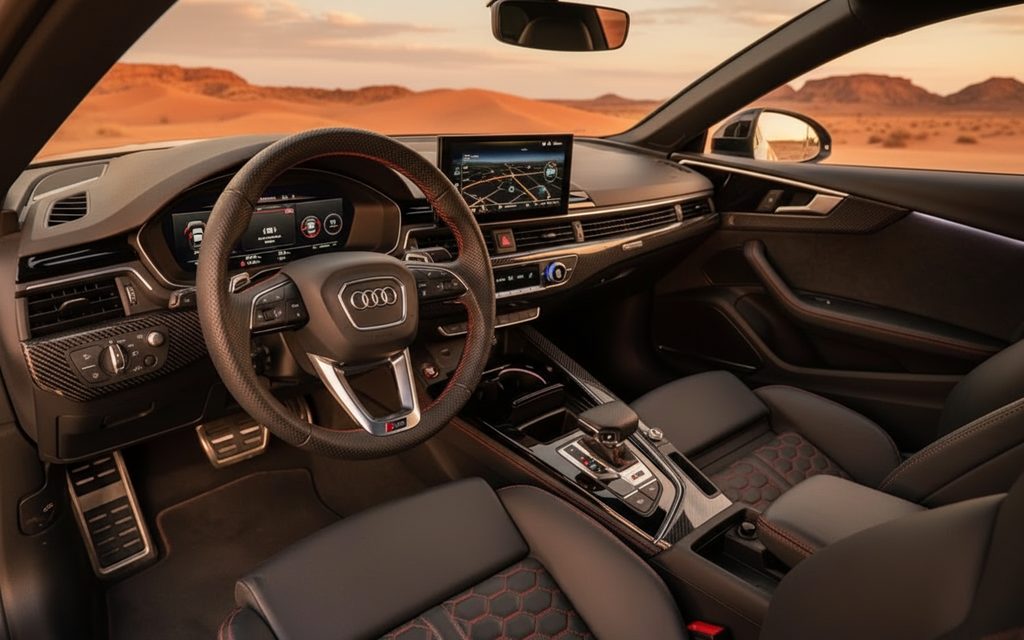 Audi Rs5 2023 dashboard and infotainment