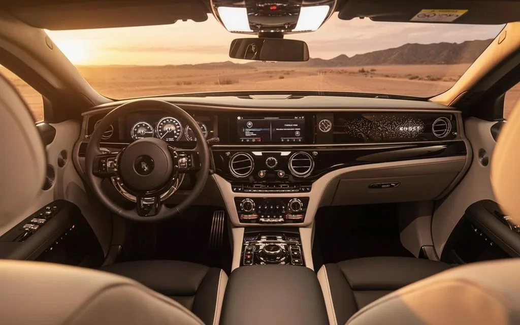 RollsRoyce Ghost 2022 dashboard and infotainment