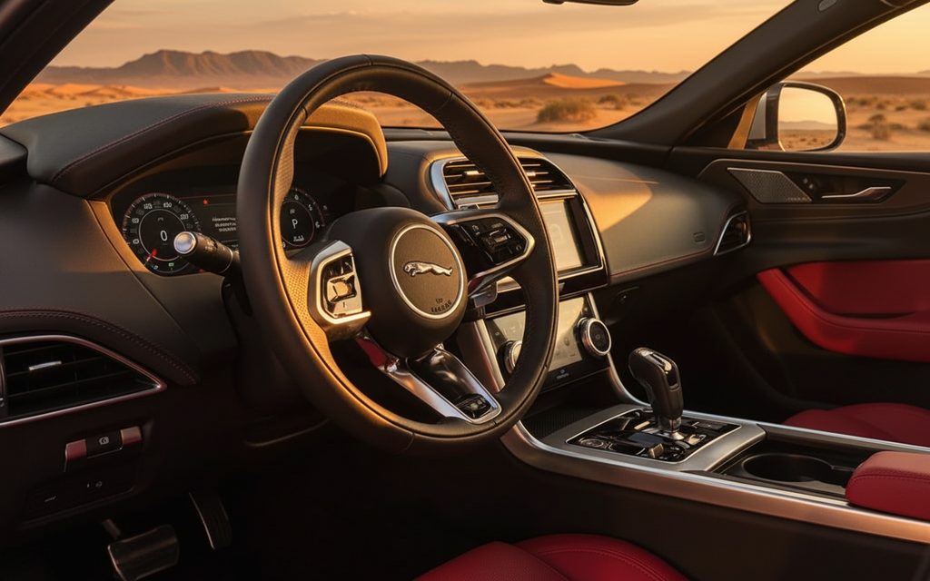 Jaguar Xe 2024 interior view showing trim