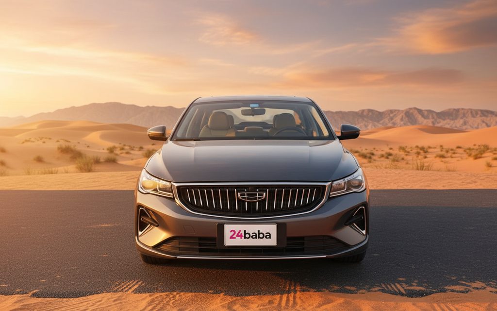 Geely Emgrand 2025 Grey front view with headlights