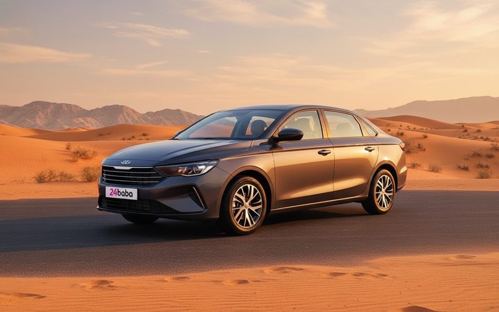 Geely Emgrand 2025 Grey front view with headlights