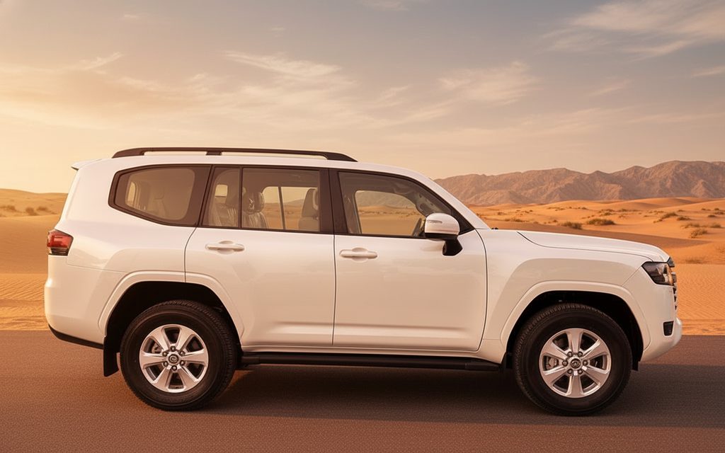 Toyota Land Cruiser 2024 White side profile