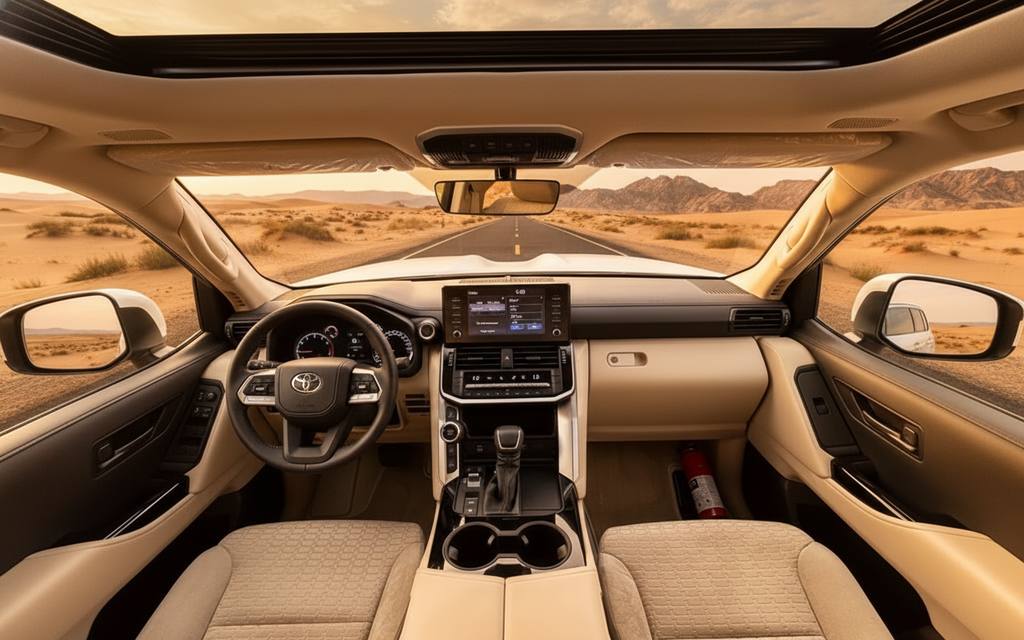 Toyota Land Cruiser 2024 dashboard and infotainment