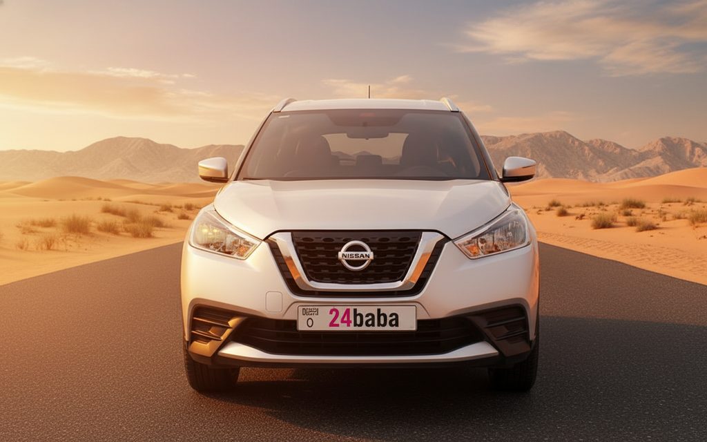 Nissan Kicks 2025 Silver front view with headlights