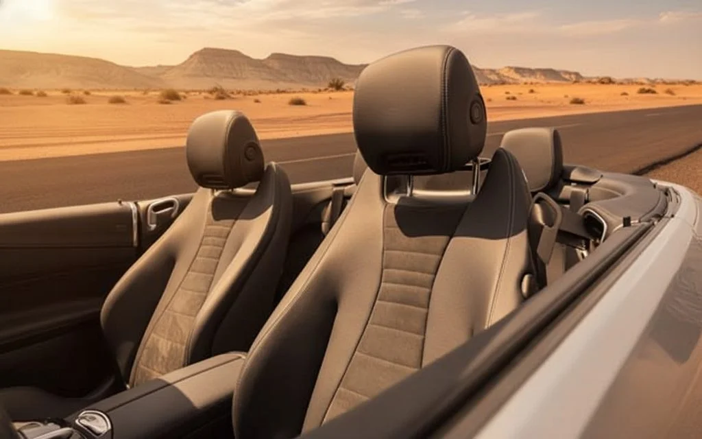 Mercedes E200 2023 leather seats and cabin