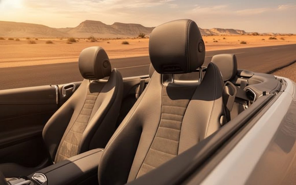 Mercedes E200 2023 leather seats and cabin