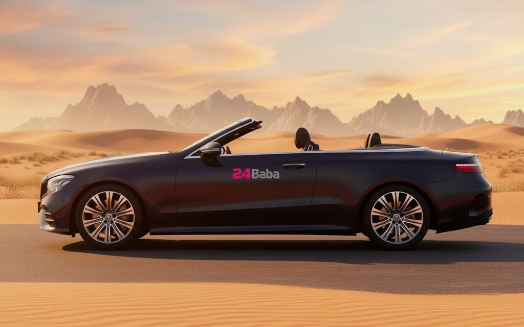 Mercedes E200 2023 Black side profile