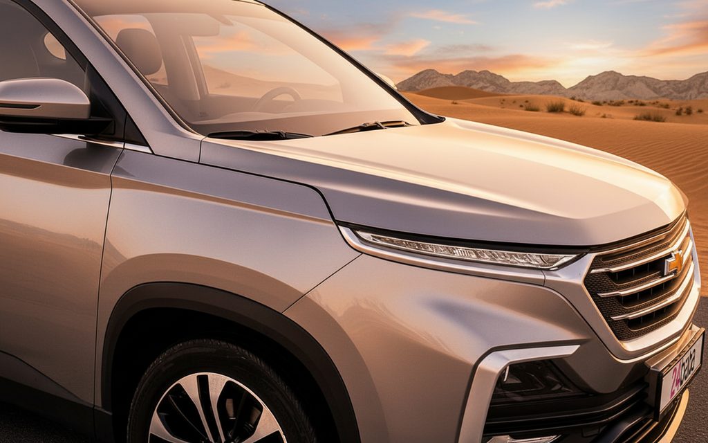 Chevrolet Captiva 2024 Grey front view with headlights