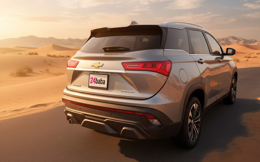 Chevrolet Captiva 2024 Grey rear view showing taillights